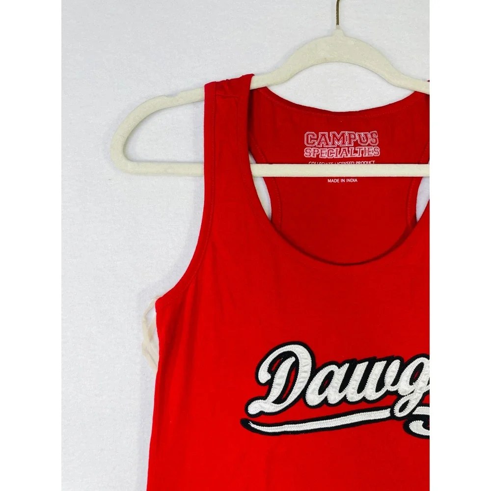 Campus Specialties Georgia Bulldogs Dawgs Red Racerback Tank Dress Junior Medium - Picture 2 of 8